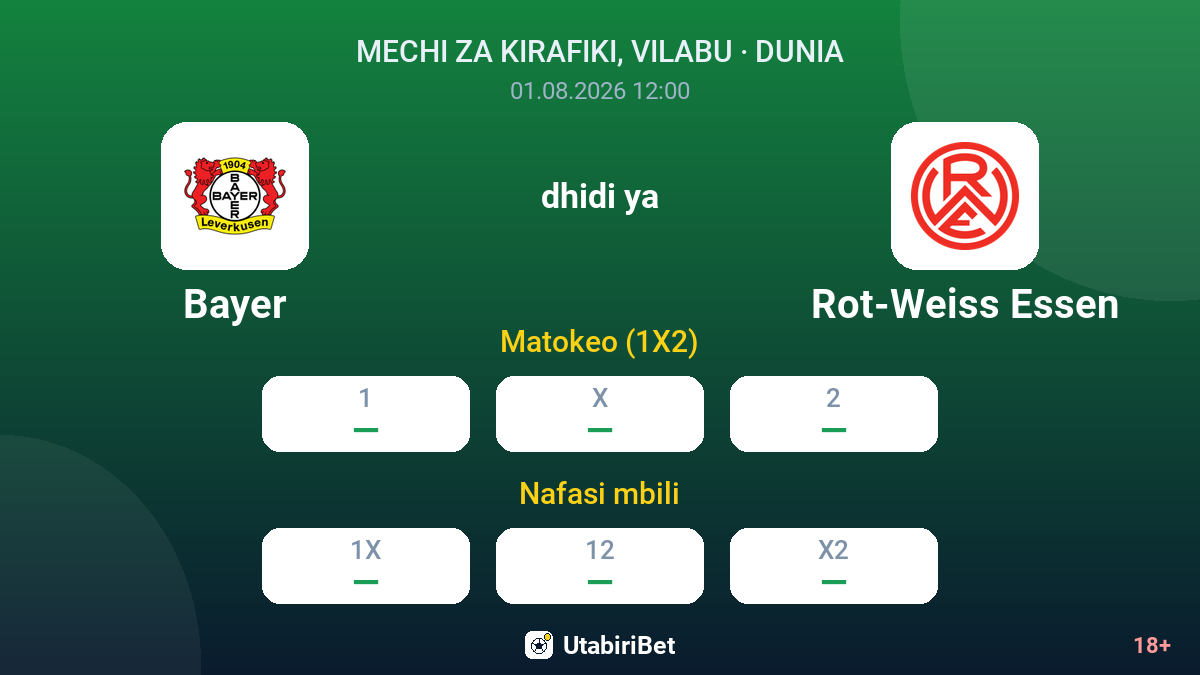 Bayer vs Rot-Weiss Essen — odds