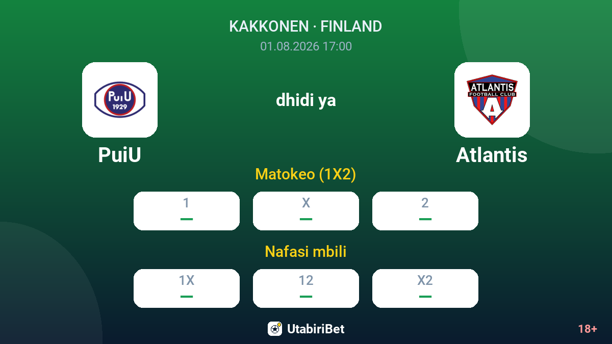 PuiU vs Atlantis — odds