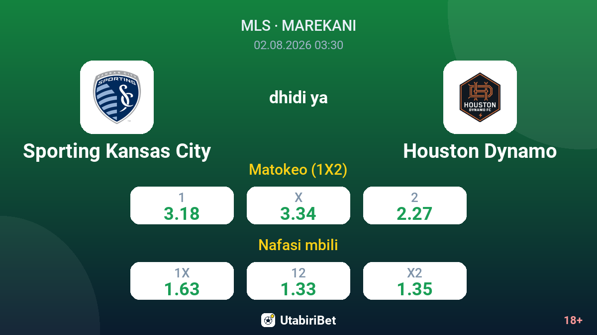 Sporting Kansas City vs Houston Dynamo — odds