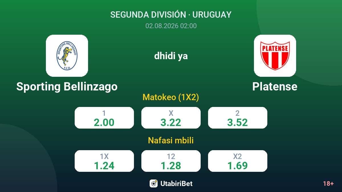 Sporting Bellinzago vs Platense — odds