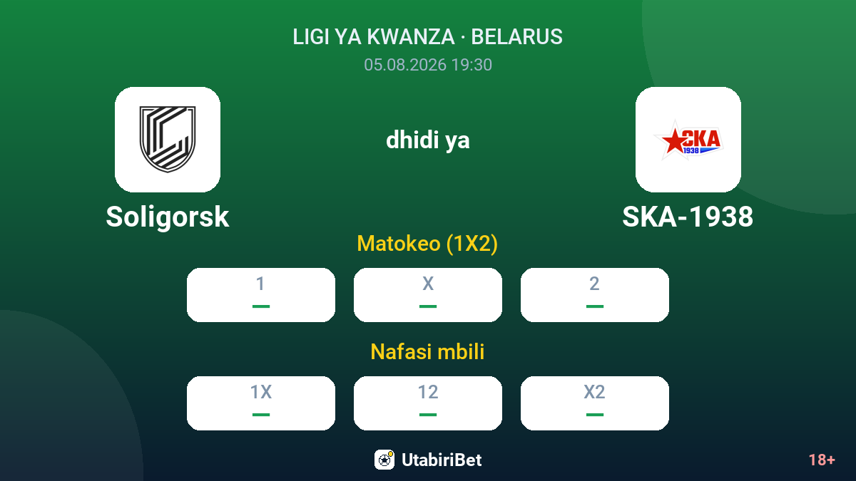 Soligorsk vs SKA-1938 — odds
