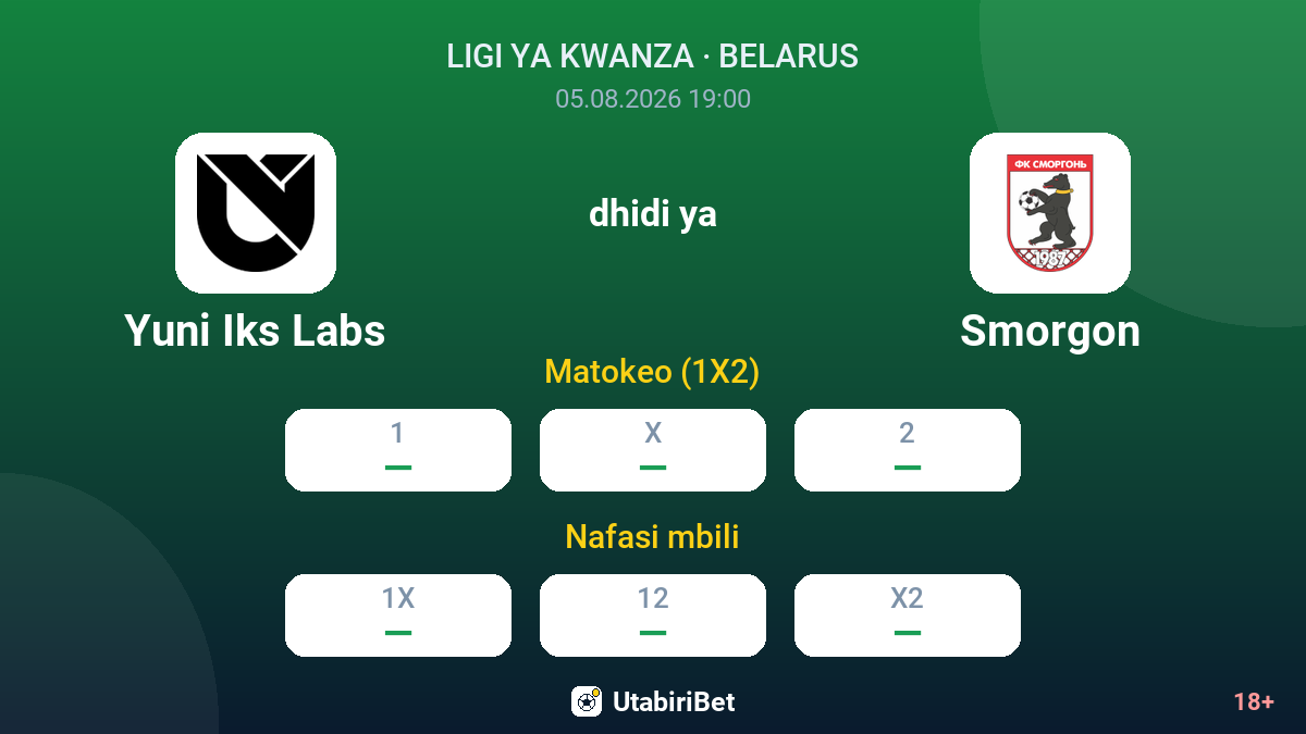 Yuni Iks Labs vs Smorgon — odds