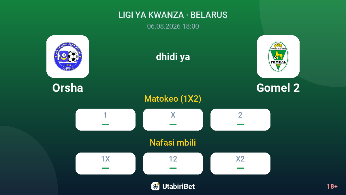 Orsha vs Gomel 2 — odds