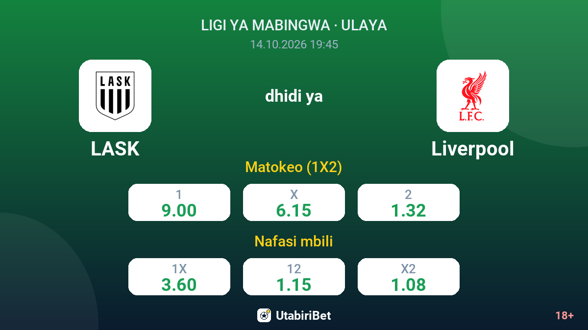 LASK vs Liverpool — odds