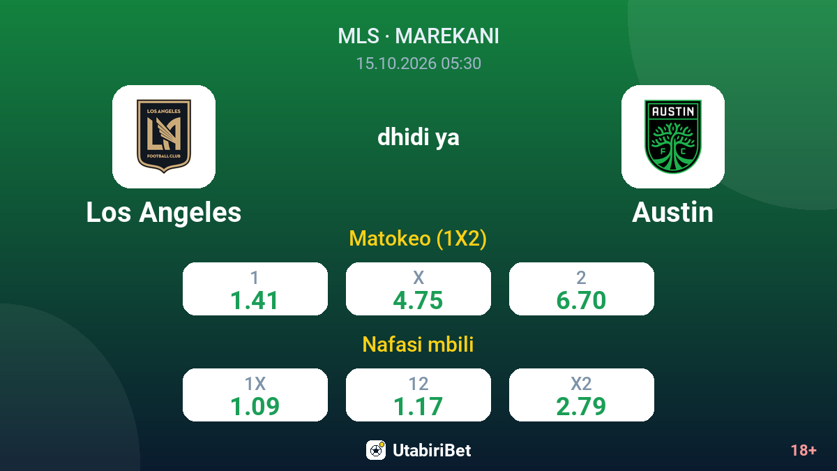 Los Angeles vs Austin — odds