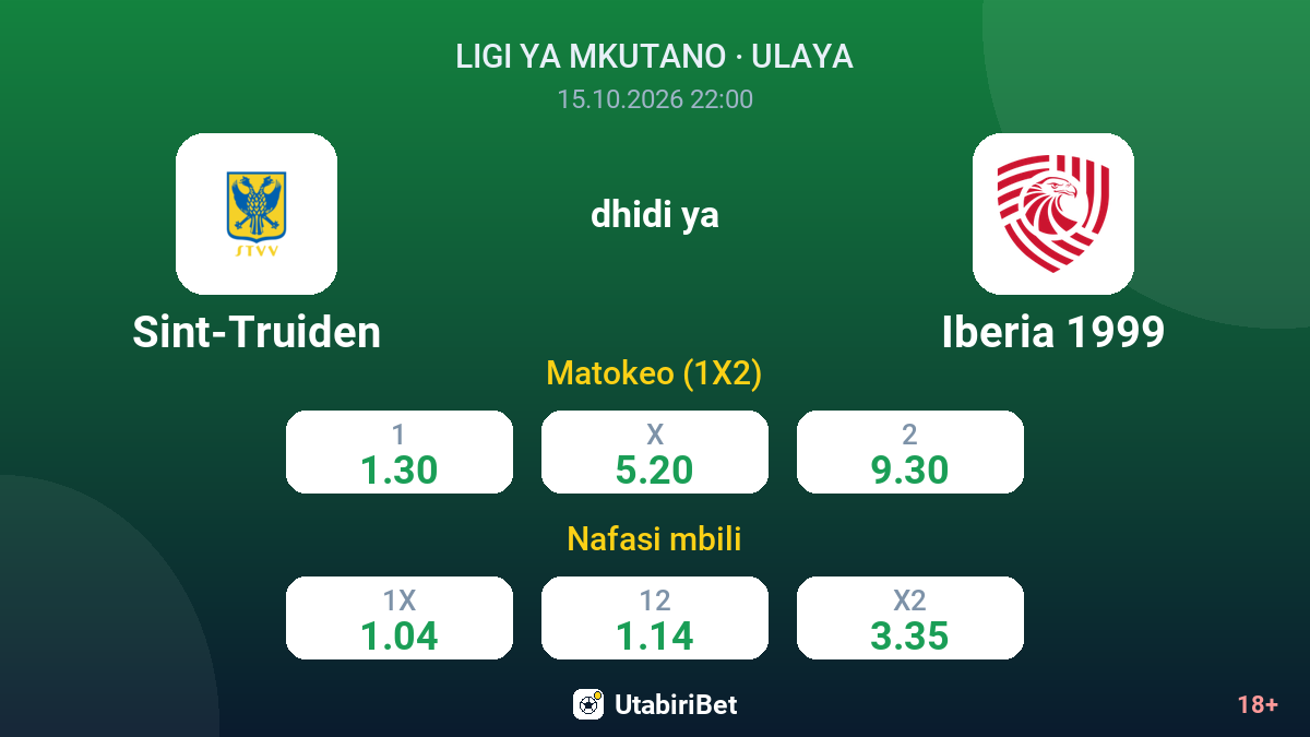 Sint-Truiden vs Iberia 1999 — odds