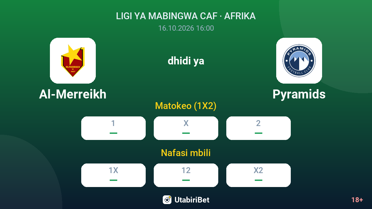 Al-Merreikh vs Pyramids — odds