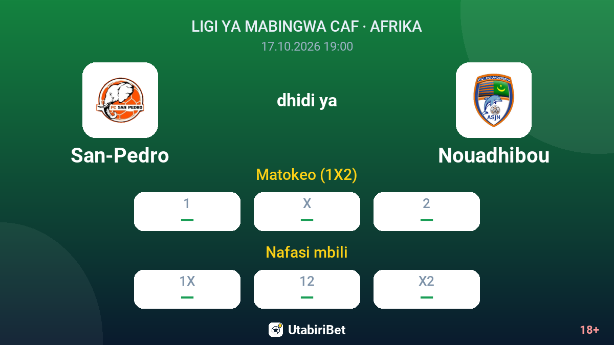 San-Pedro vs Nouadhibou — odds
