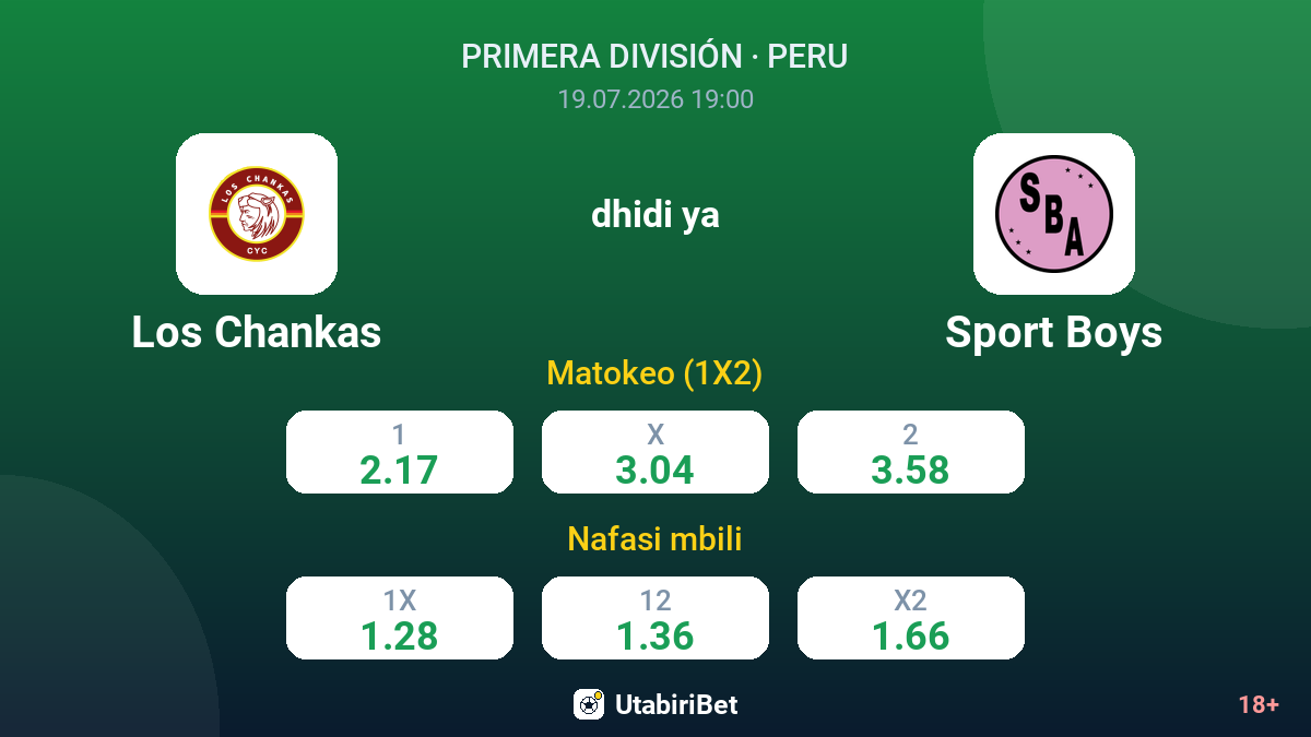 Los Chankas vs Sport Boys — odds