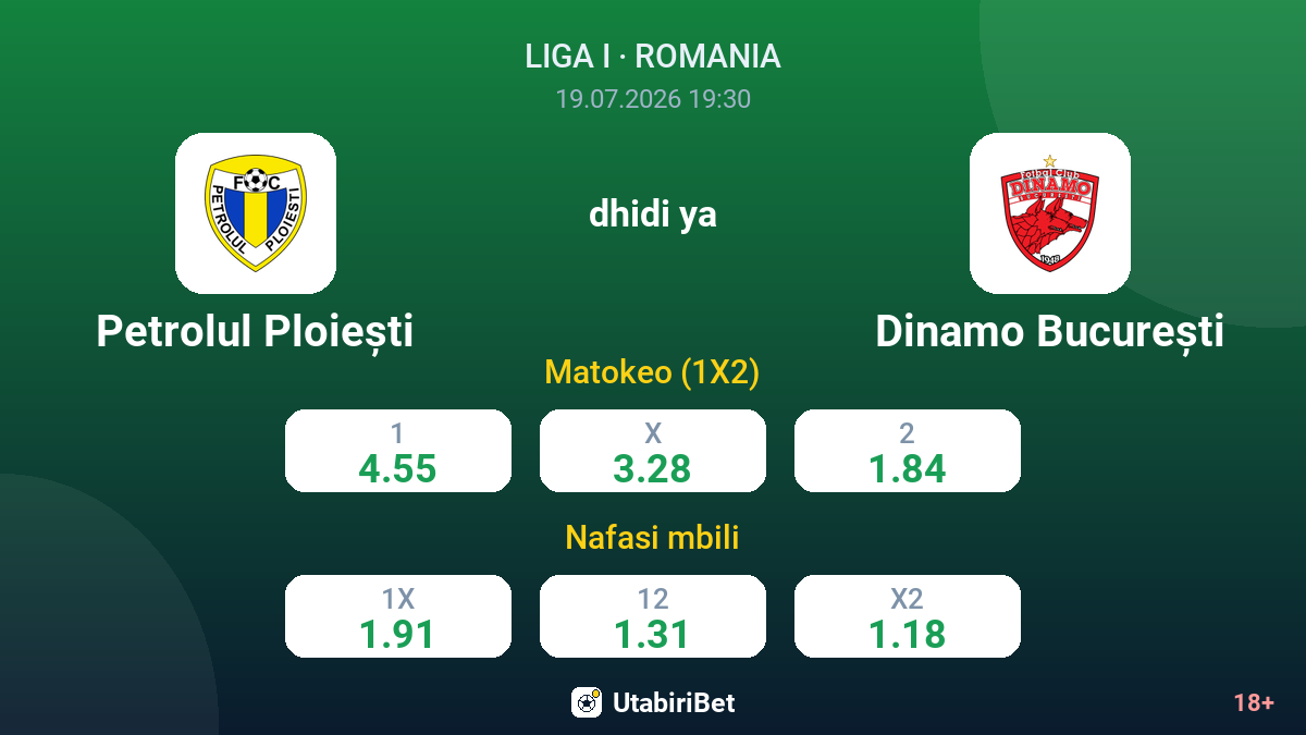 Petrolul Ploiești vs Dinamo București — odds