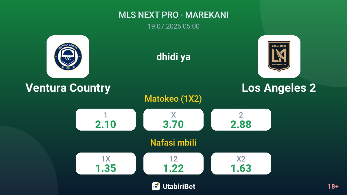 Ventura Country vs Los Angeles 2 — odds