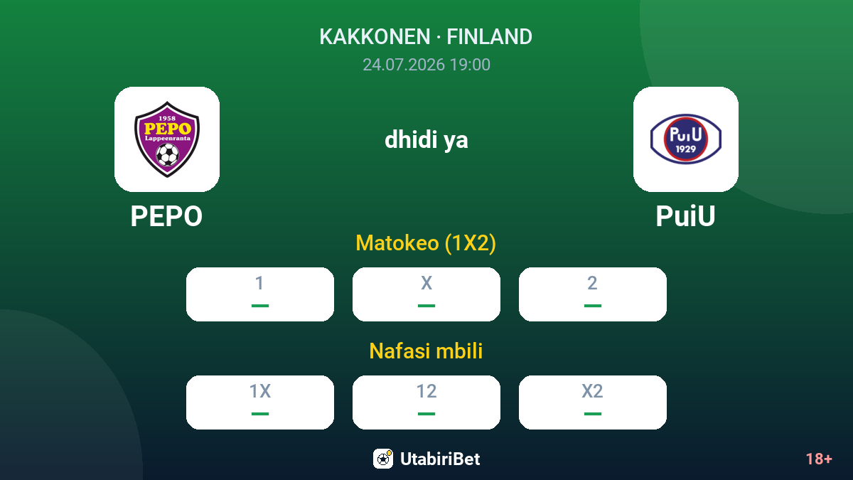 PEPO vs PuiU — odds