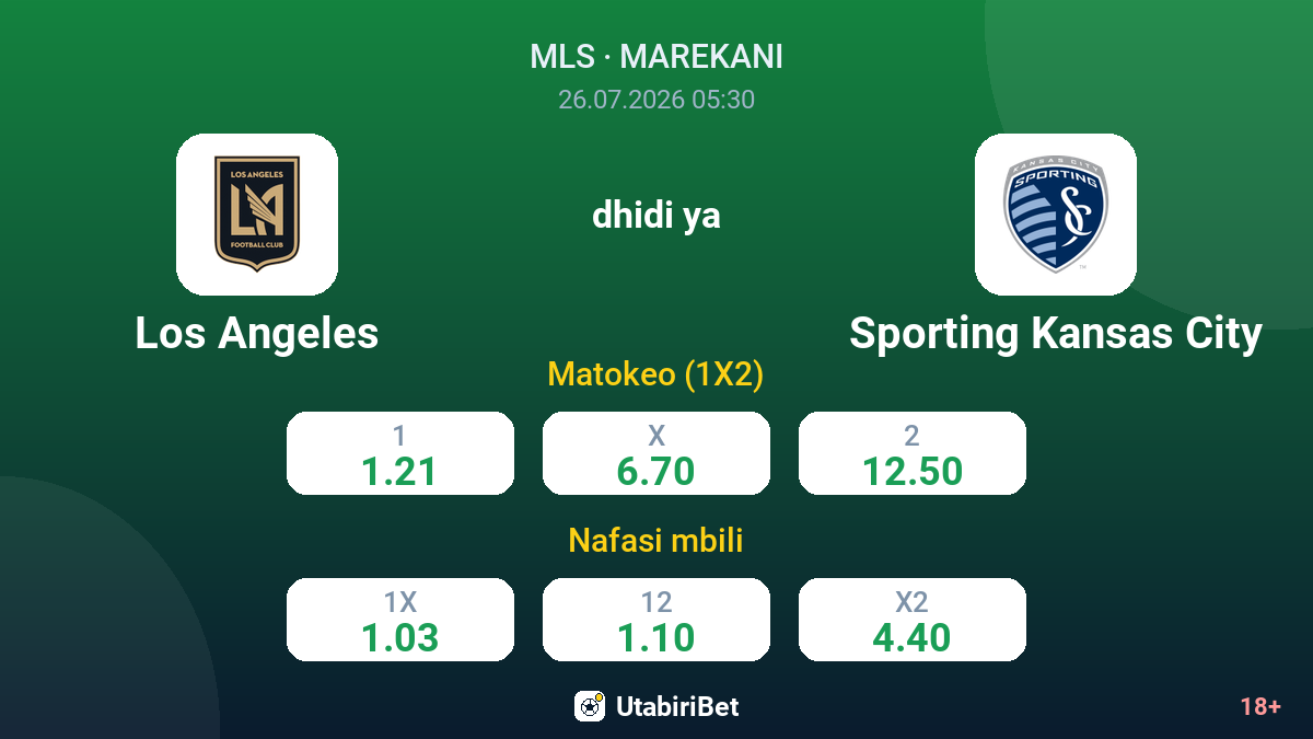 Los Angeles vs Sporting Kansas City — odds