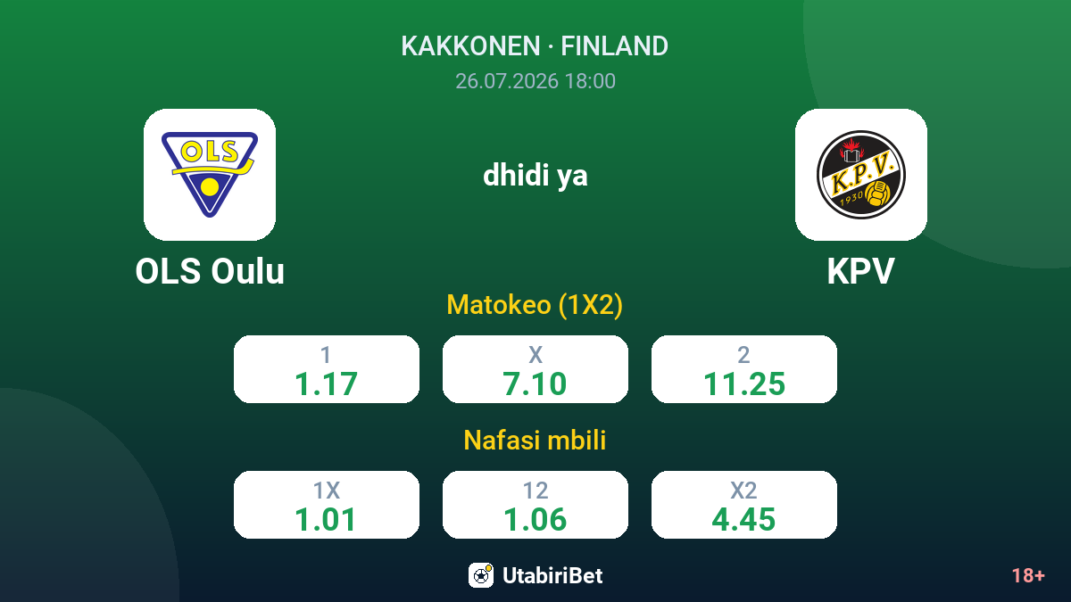 OLS Oulu vs KPV — odds