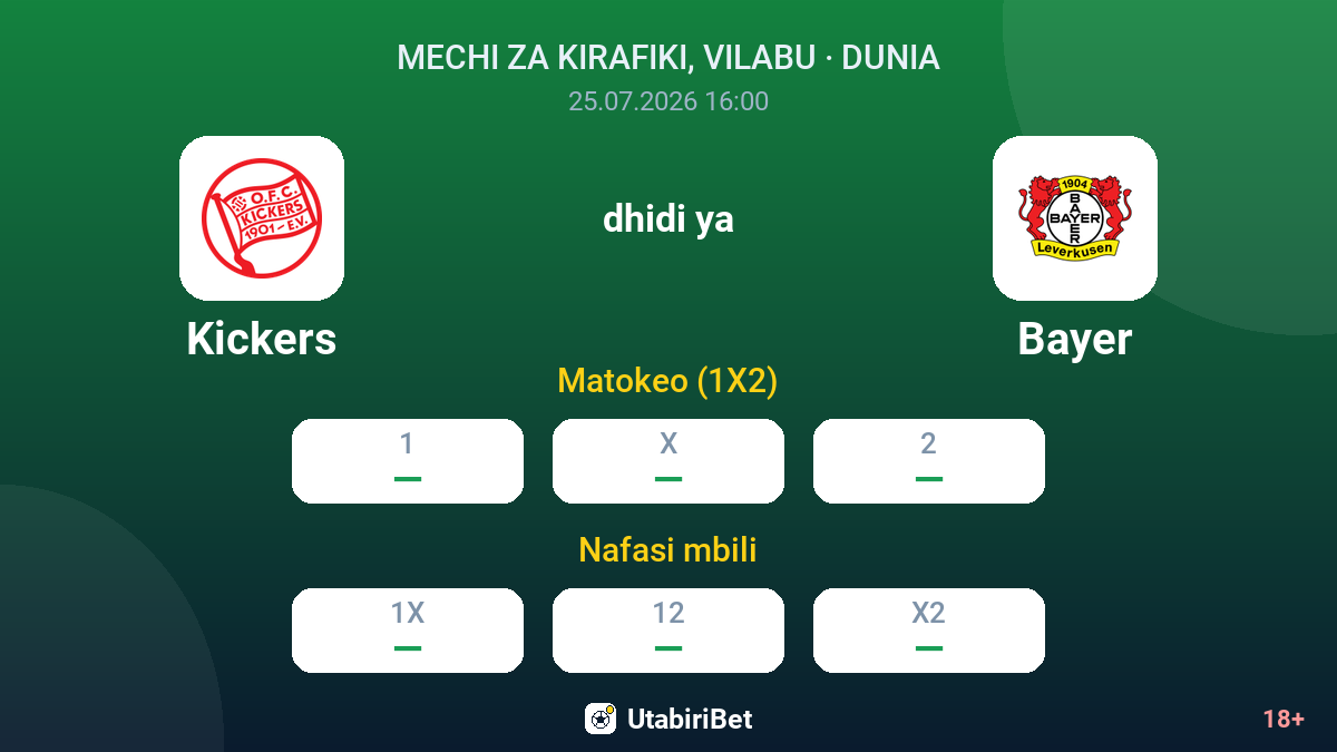 Kickers vs Bayer — odds