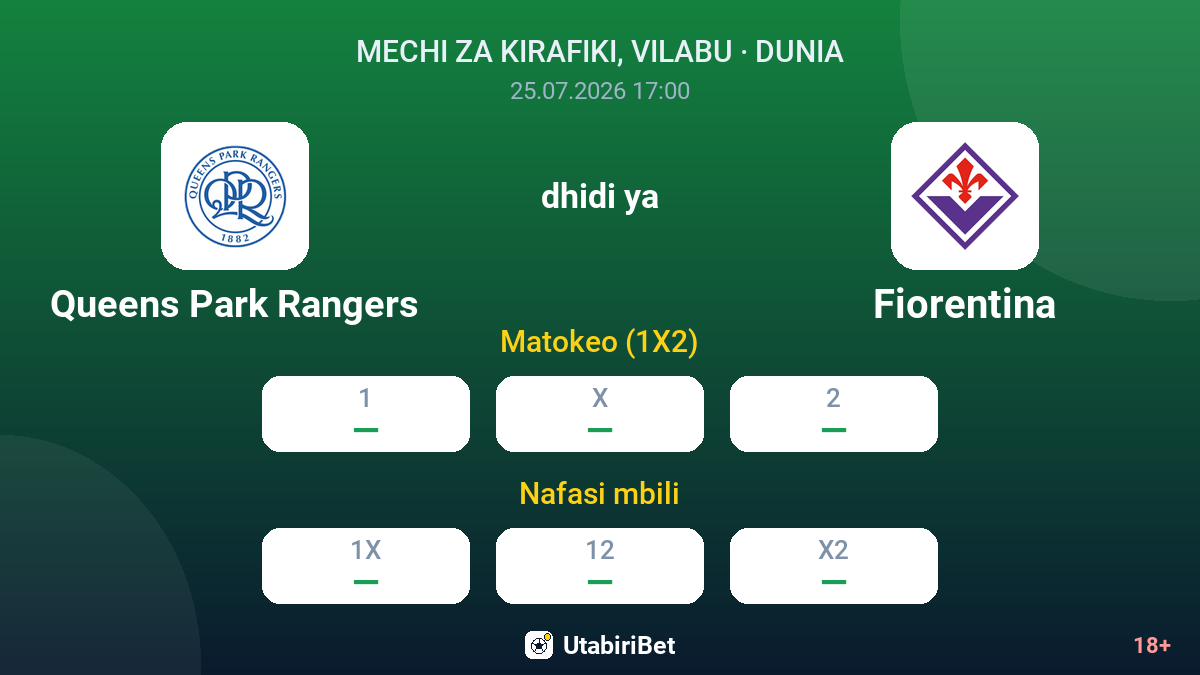 Queens Park Rangers vs Fiorentina — odds